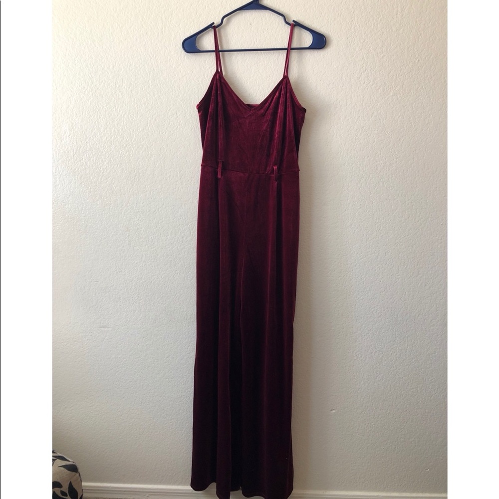 Red Velvet Jumpsuit